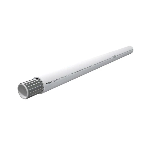 Труба полипропилен. армированная алюминием TEBO - 63x10.5 SDR6 (PN25, Tmax 70°C, штанга 4м, серая)