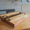 Поднос из дерева Акация и ювелирной смолы
