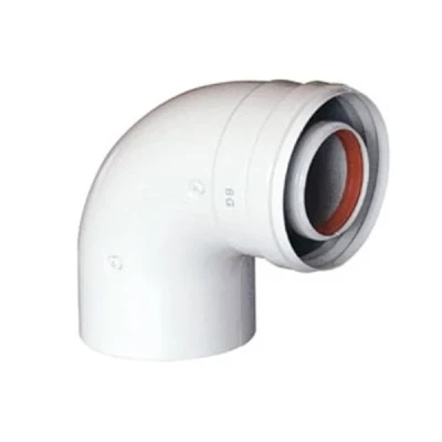 Отвод коаксиальный 90° BAXI 60/100 мм, без муфты